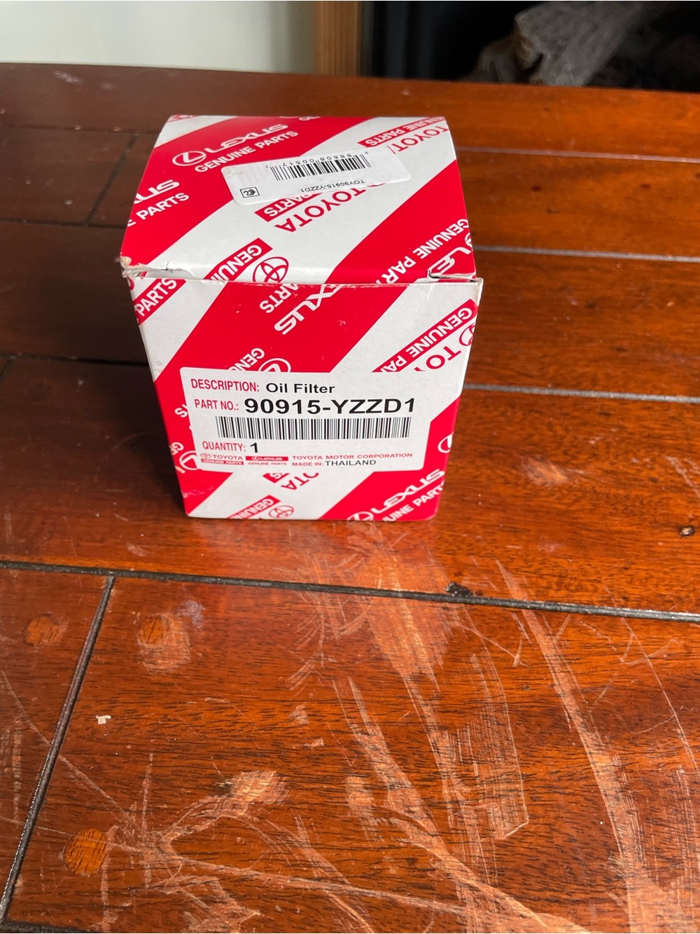 Toyota Genuine Parts Oil Filter Box - Red & White